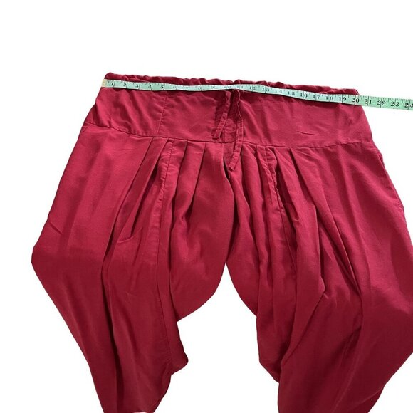 Indian Red Floral Embroidered Short Sleeve Kurta Dress and Pants 2 Piece Set - Picture 14 of 16